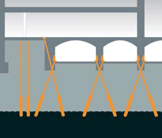 Examples of underpinnings of existing structures with the use of micropile space piers or individual micropiles